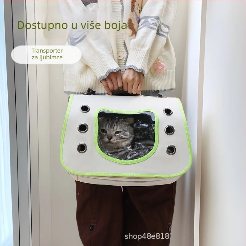 Prozračna torba za kućne ljubimce od Oxford materijala, s naramenjivanjem preko ramena, pogodna za mačke i pse, kapacitet 5 kg, Cheng ruiteng