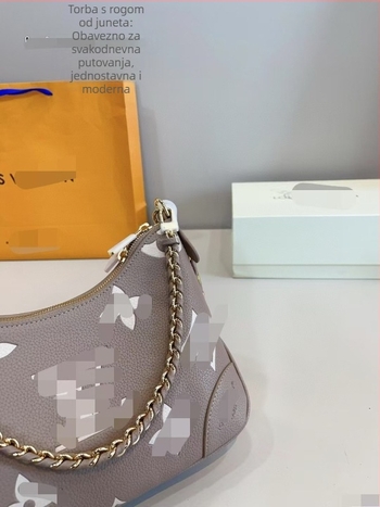 Torba preko ramena s lancem, prava koža, podstava od poliestera, zatvarač, vodoravnog kvadratnog oblika, džep za mobitel