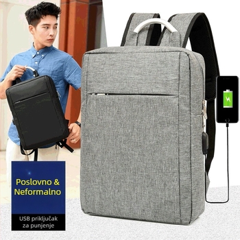 Najlonski ruksak za laptop, kapacitet 20–35L, prozračan, otporan na habanje, smanjenje opterećenja, poslovni stil