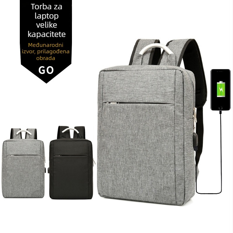 Najlonski ruksak za laptop, kapacitet 20–35L, prozračan, otporan na habanje, smanjenje opterećenja, poslovni stil