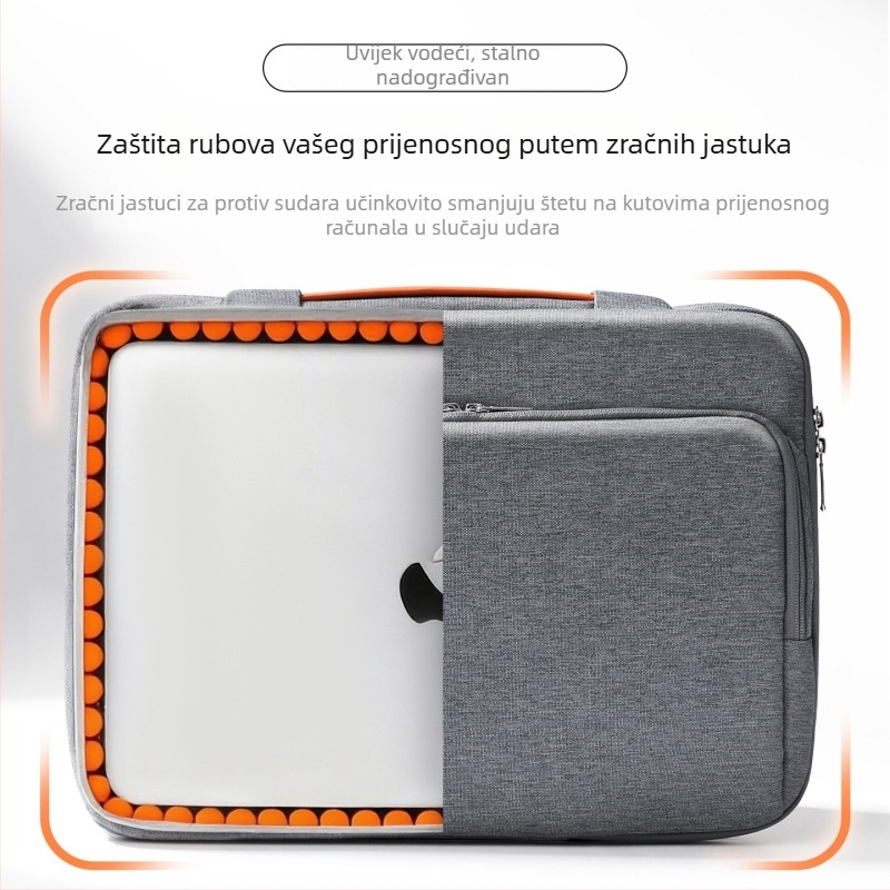 Višenamjenska torba za prijenosno računalo s zaštitom airbagom, Oxford platno, prozračna, otporna na habanje, protiv krađe, otporna na udarce, dizajn za smanjenje opterećenja