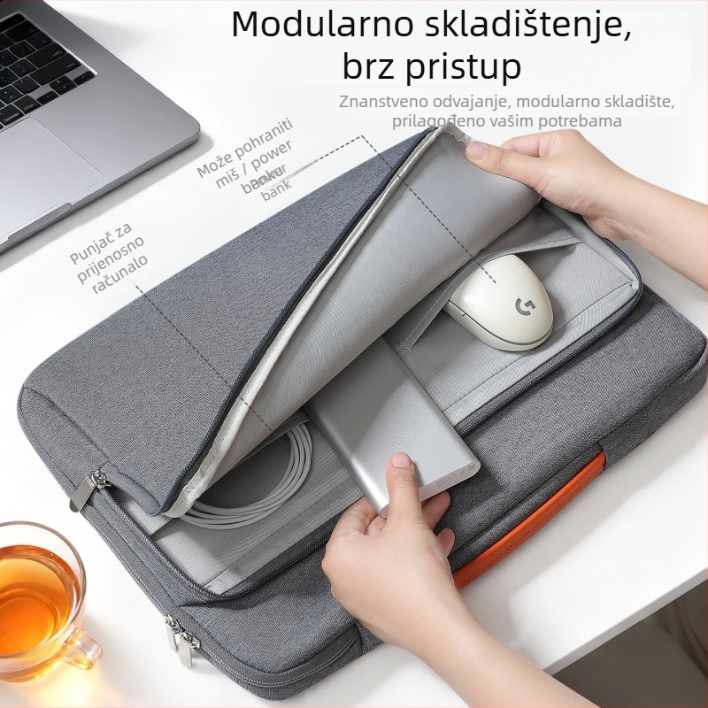 Višenamjenska torba za prijenosno računalo s zaštitom airbagom, Oxford platno, prozračna, otporna na habanje, protiv krađe, otporna na udarce, dizajn za smanjenje opterećenja