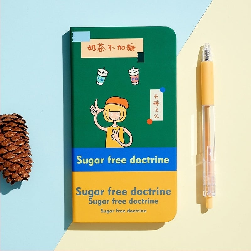 Bilježnica s to-do listom i dnevnim rasporedom, PU korica, šivanje pređom, papir od drvenog pulpa, 40 g/m², stil 1531211885