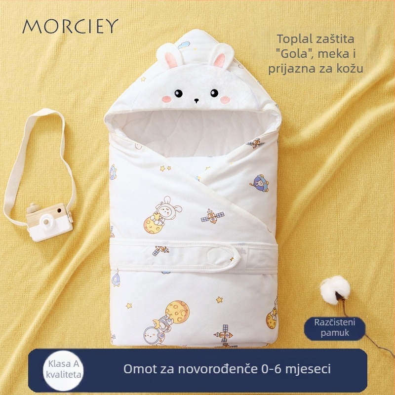 Quilt za novorođenčad – pamuk 100%, punjenje poliester; pogodno za ljeto, proljeće, jesen i zimu; sigurnosna klasa A; za novorođenčad 0–1 godina