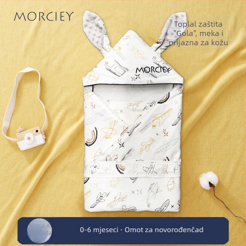 Quilt za novorođenčad – pamuk 100%, punjenje poliester; pogodno za ljeto, proljeće, jesen i zimu; sigurnosna klasa A; za novorođenčad 0–1 godina