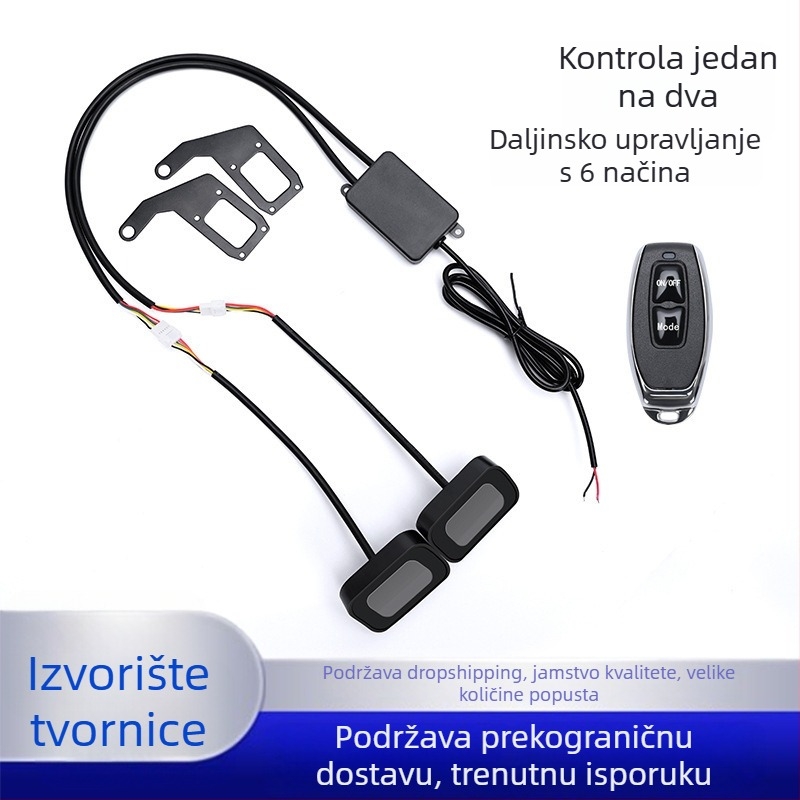 LED Evil Eye retrovizor za električni automobil i motocikl – ABS, 12V, 1.2A, 0.5W, Evil Eye Light