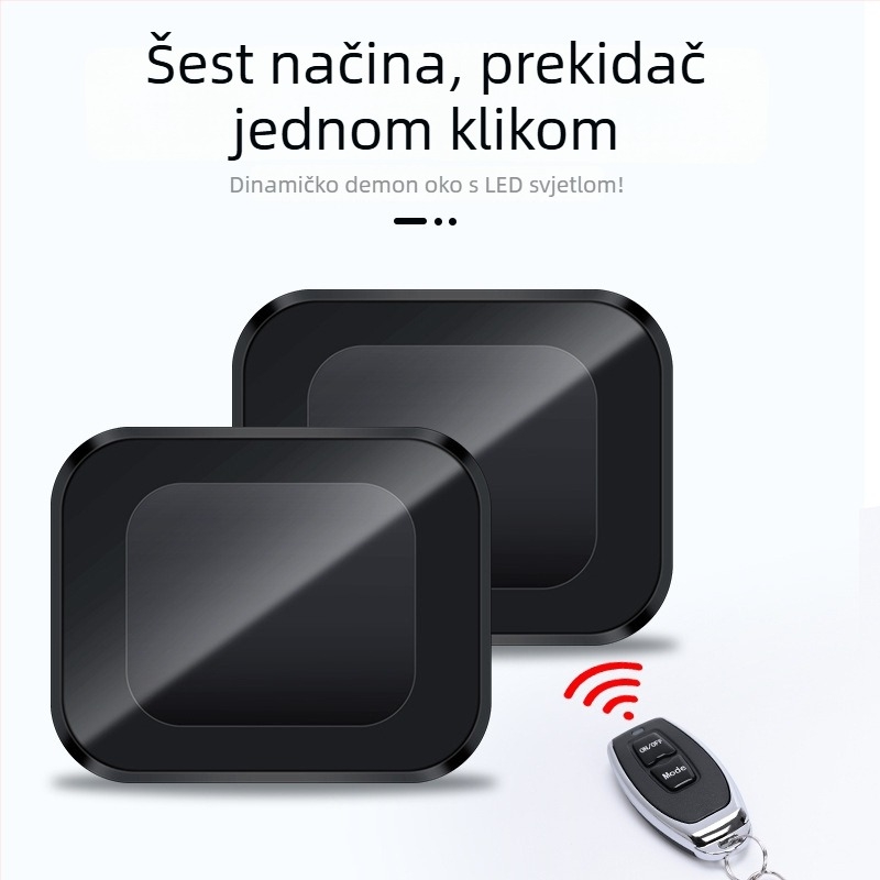 LED Evil Eye retrovizor za električni automobil i motocikl – ABS, 12V, 1.2A, 0.5W, Evil Eye Light