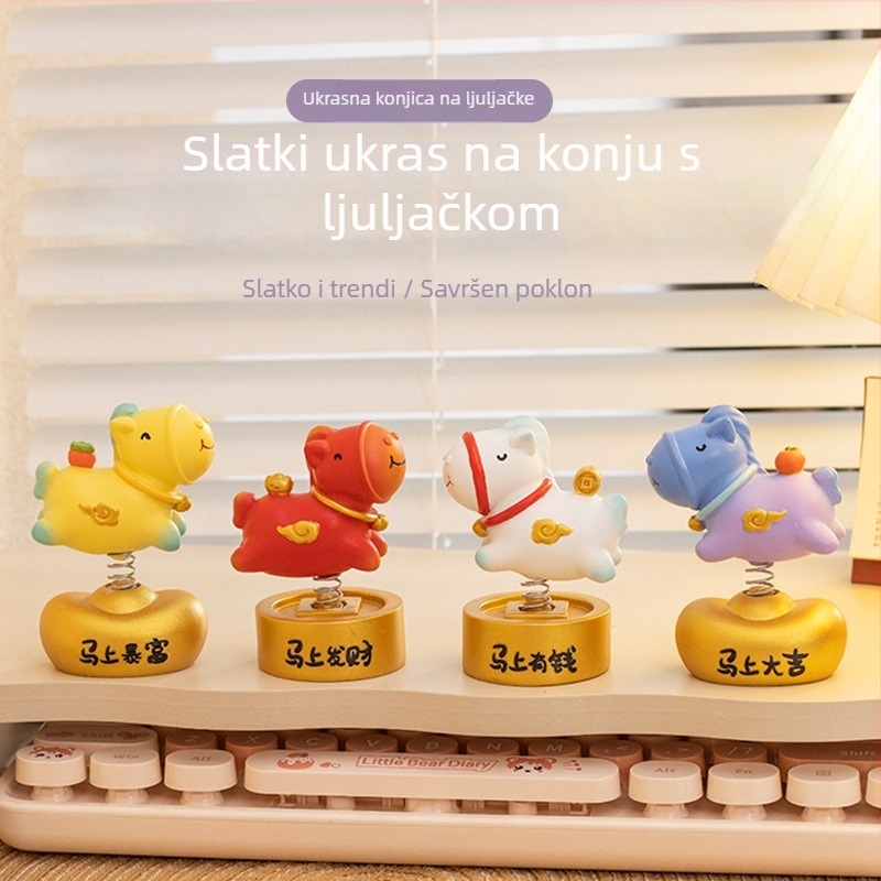 Figura od smole u karikaturi stilu: zodijakalni kon na stol – dekoracija za dom i ured, dar