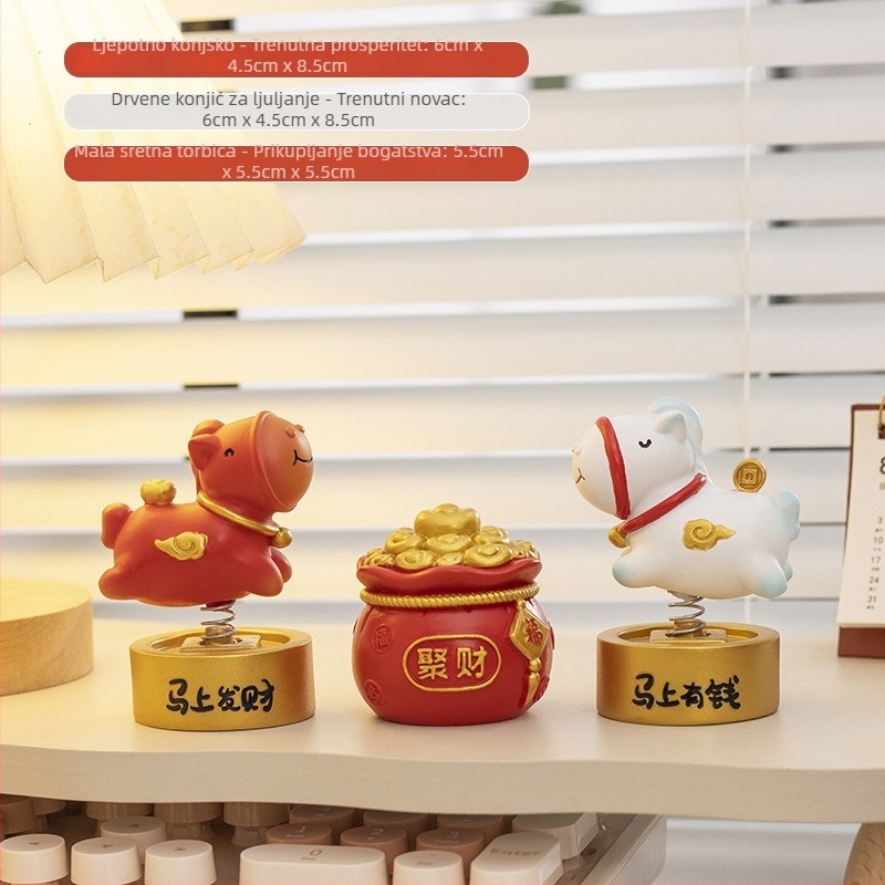 Figura od smole u karikaturi stilu: zodijakalni kon na stol – dekoracija za dom i ured, dar