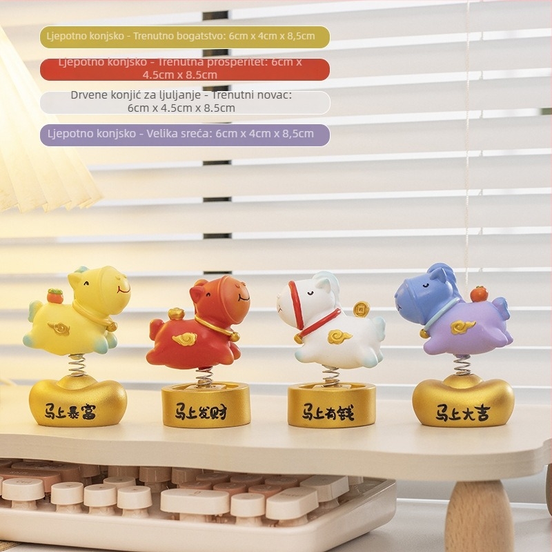 Figura od smole u karikaturi stilu: zodijakalni kon na stol – dekoracija za dom i ured, dar