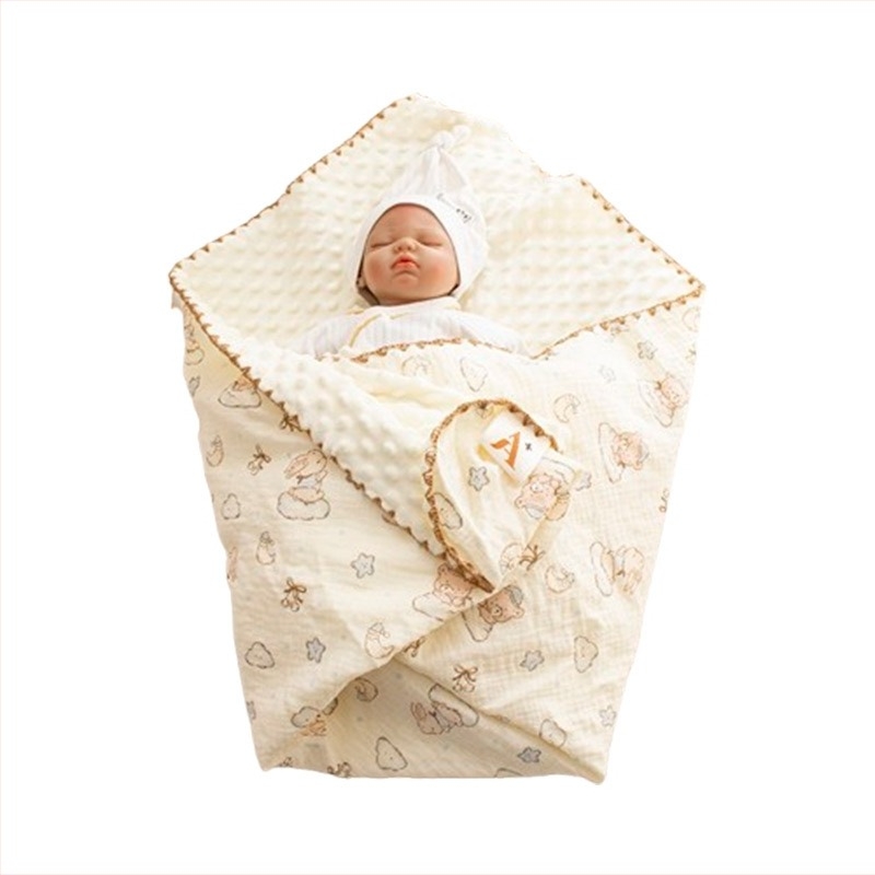 Dječji ručnik za uvijanje sa životinjskim uzorkom, 100% pamuk, za bebe i djecu 1–3 godine, sigurnosna klasa A