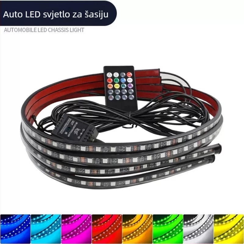 JZX svjetlo šasije automobila, PC kućište, 12V, 5W, univerzalni model