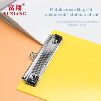 Fuxiang A5 klipbord s plastičnim držačem za dokumente, model Fx8032d