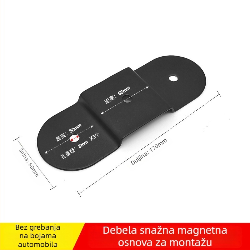 LED tračnica za krovnu površinu sa snažnom magnetskom bazom i magnetskim držačem – univerzalna ugradnja, instalacija bez oštećenja