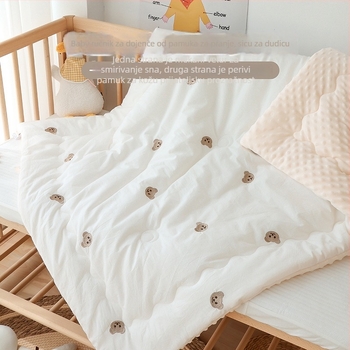 Dječji quilt od čiste pamuka, punjenje od svilenih vlakana, za djecu do 14 godina, sve sezone, prilagodljivo obrađivanje