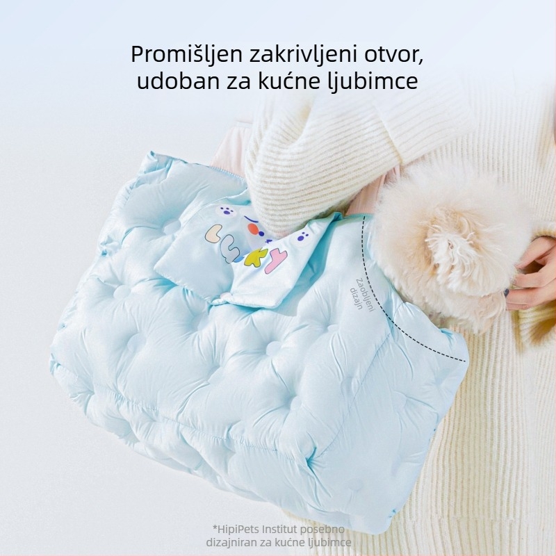 Sour Bear torba za kućne ljubimce za mačke i male pse, mekano 3D pamuk punjenje, crtani uzorak, kapacitet do 7,5 kg