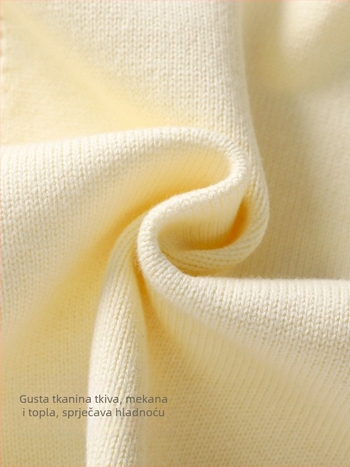 Dječja pletena vesta s otvorenim prednjim dijelom, casual stil, pamuk 89,3% (za dob 1–3 godine; sezone: zima/proljeće/jesen; sigurnosna razina: Klasa A)