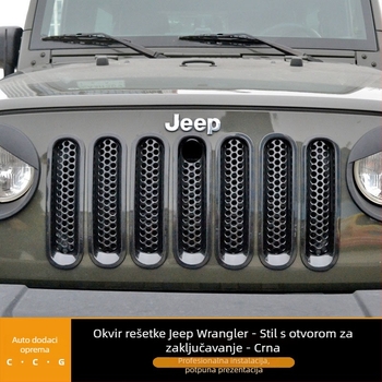Jeep Wrangler središnji okvir rešetke s otvorom za ključ, ABS, 2007-2017