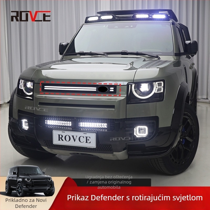 ABS plastična svijetleća mreža prednjeg branika Land Rover Defender 2020-2024