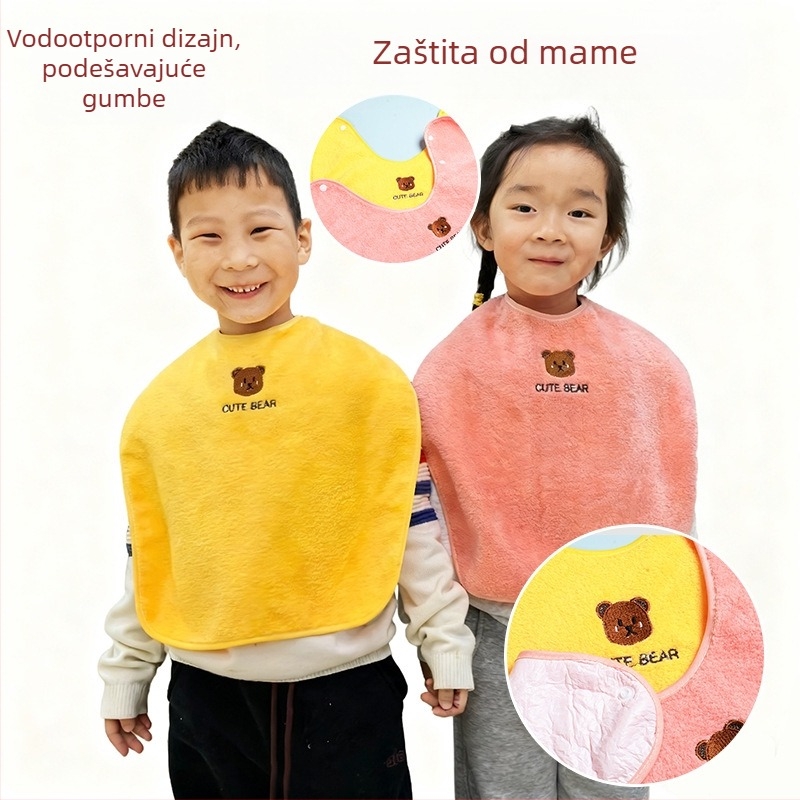 Dječji vodootporni set: presvlaka i ručnik, Yuyang najlon 150d, cartoon uzorak, brzo sušenje