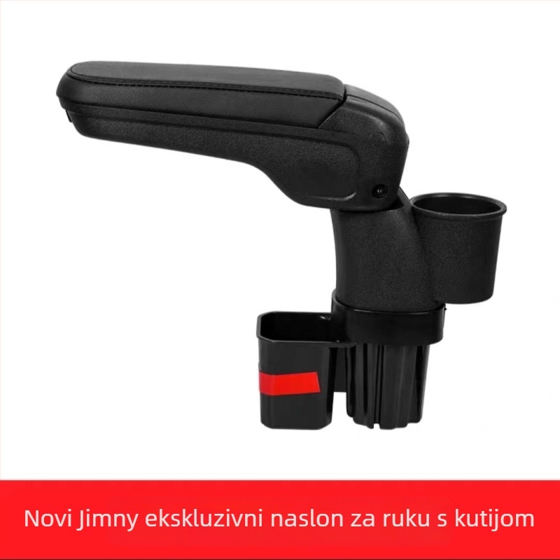 Središnja kutija za naslon za ruku za Suzuki Jimny – model f4, plastična, prilagodljiva, podrška pri montaži