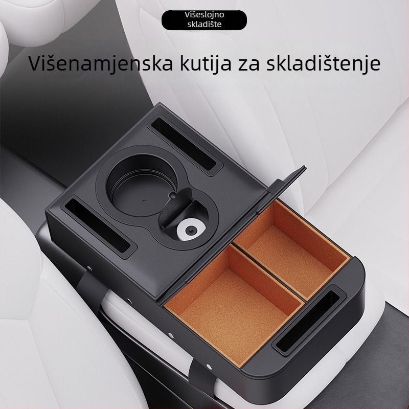 Automobilska središnja kutija za naslon za ruke – kožna, univerzalna kompatibilnost, težina 500 g, pet u jednom skladištenju