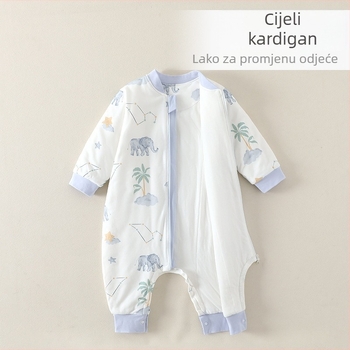Dječji quiltani spavaći vaku sa podijeljenim nogama, karikatura stil, 100% pamuk, težina punila do 0,5 kg, punilo: drugo, prilagodljivo