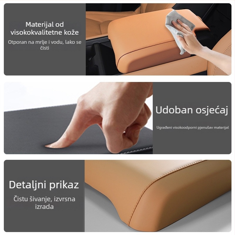 Kožni poklop središnjeg naslona za Land Rover Defender 110 i Defender 90 – unutarnja dodatna oprema