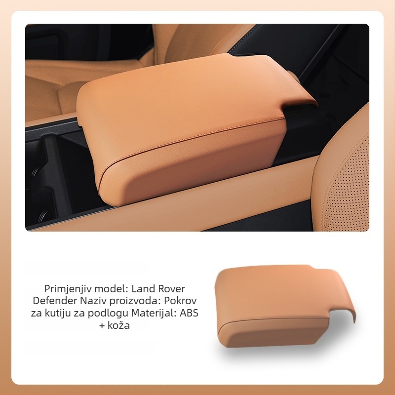 Kožni poklop središnjeg naslona za Land Rover Defender 110 i Defender 90 – unutarnja dodatna oprema
