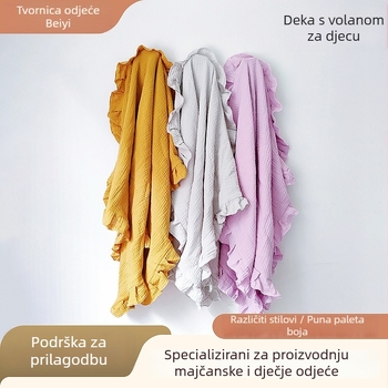 Betty Dječja deka od muslina pamuka s gazom, rekviziti za fotografiju
