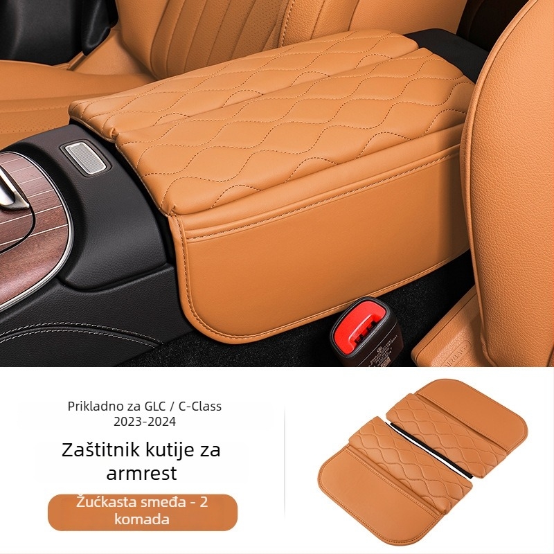 Mercedes-Benz središnji naslon za ruku s jastučićem za zaštitu lakta na visini – kompatibilan s E-Class E300L, C-Class C260L i GLC