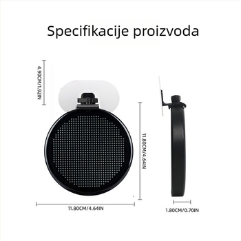 Kamionski pametni LED zaslon oka s APP-om i daljinskim upravljačem — ABS kućište, fleksibilni zaslon za ugradnju vozila; Snaga 10W, Napon 5V, Trenutno 0.02A