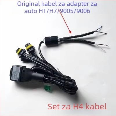 Upravljač tlumenja automobila – ulaz s jednim izlazom na dva, odvajanje dalekog i bližeg svjetla, univerzalna leća s kabelskim skupom, 12-24V, MORISSIC