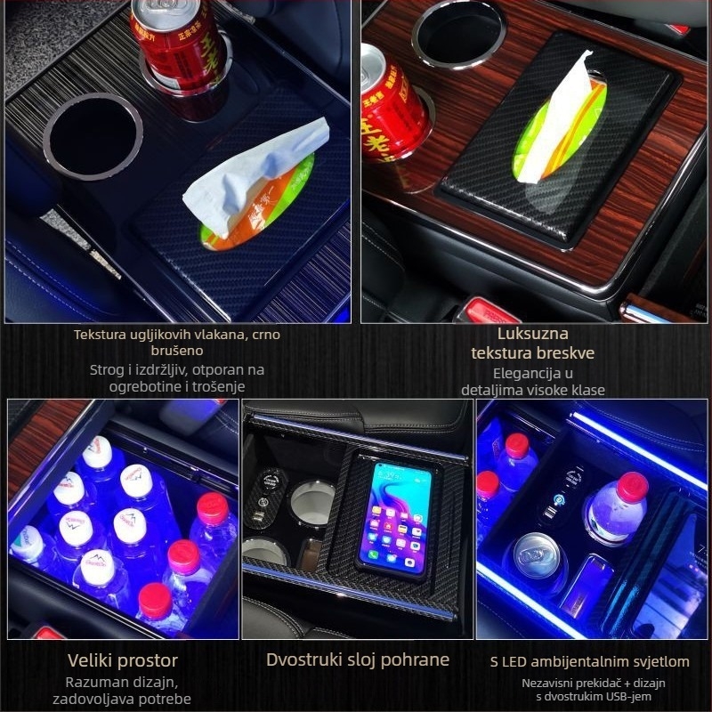 Središnja kutija za pohranu na središnjem naslonu Honda Odyssey i Alison — Marka Luo Lin — Model ADSXK001 — Prilagodba dostupna — Težina 7