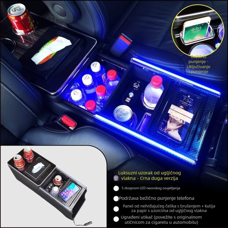 Središnja kutija za pohranu na središnjem naslonu Honda Odyssey i Alison — Marka Luo Lin — Model ADSXK001 — Prilagodba dostupna — Težina 7