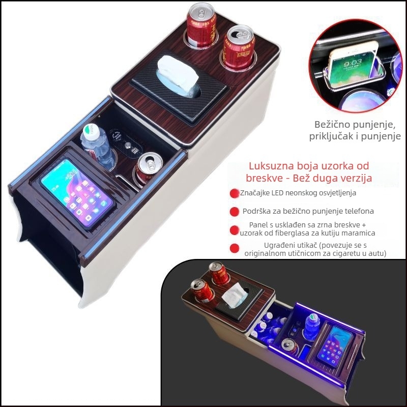 Središnja kutija za pohranu na središnjem naslonu Honda Odyssey i Alison — Marka Luo Lin — Model ADSXK001 — Prilagodba dostupna — Težina 7