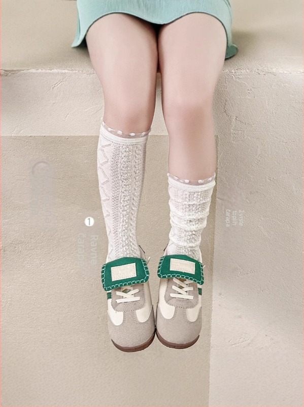 Dječje čarape iznad koljena s mrežicom, prozračne tanke od pamuka, za dob 3–8 godina