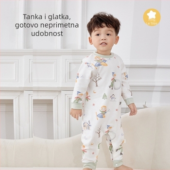 Spavaći vreć za bebe i djecu od 1–3 godine — 95%+ pamuk za tkaninu, podstavu i punilo; uzorak crtani likovi; pogodno za zimu, proljeće i jesen