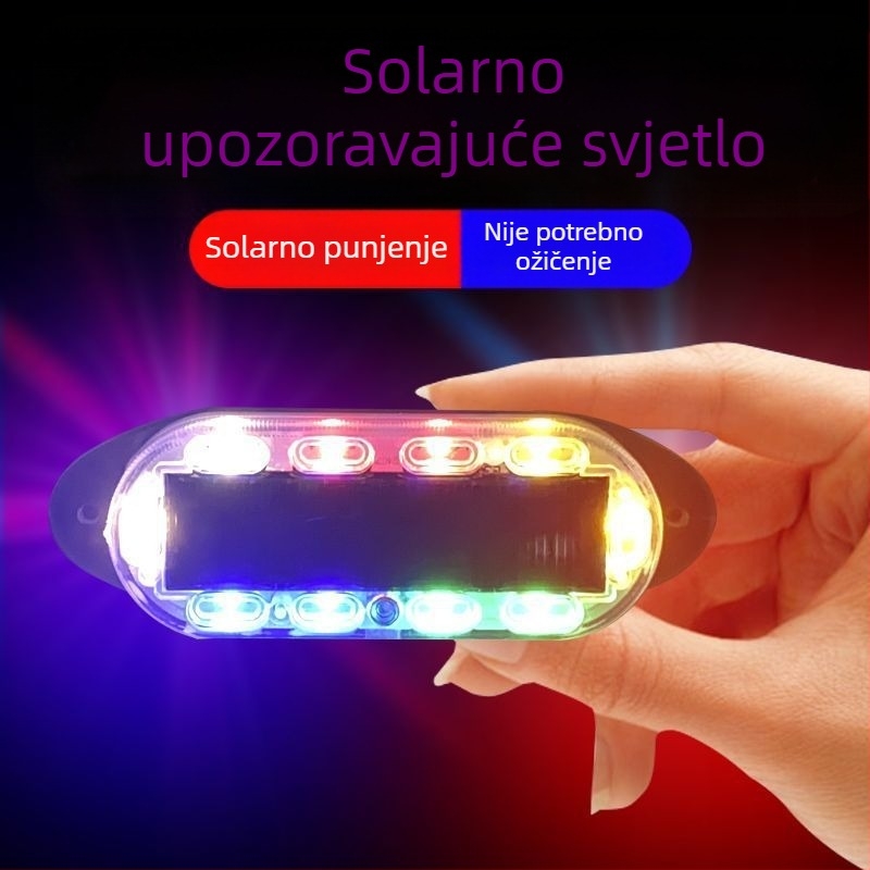 Solarno upozoravajuća stražnja stroboskop za kamione, LED svjetlo 10–15W, 36V, magnetska zaštita od krađe