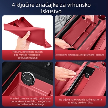 Silikonska podloga za držač naslona za ruku Wenjie M7M8 – Marka Shanshi – Broj proizvoda Wenjie M7M8 Armrest Storage Pad