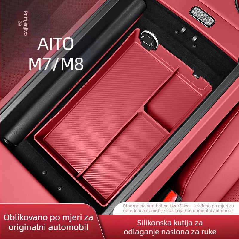 Silikonska podloga za držač naslona za ruku Wenjie M7M8 – Marka Shanshi – Broj proizvoda Wenjie M7M8 Armrest Storage Pad