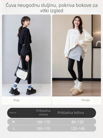 Pamukova polu-tijela suknja, A-linija, kratka duljina, patchwork detalj, 90–95% pamuka, japansko-korejski minimalistički stil
