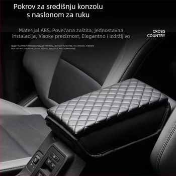 Ivinsi kožna navlaka za pretinac naslona ruke za Ford Mustang – središnji podizni jastučić