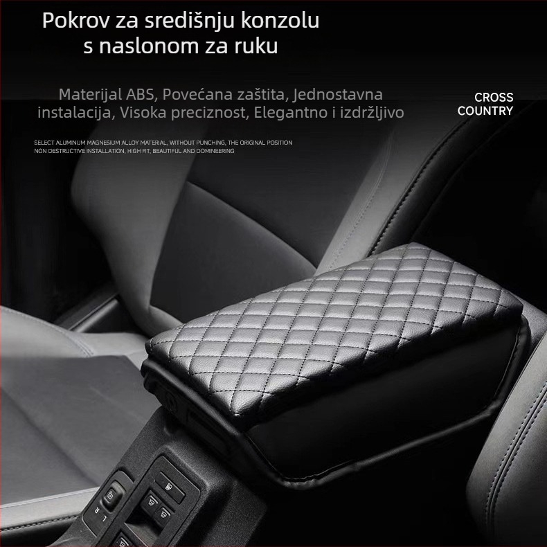 Ivinsi kožna navlaka za pretinac naslona ruke za Ford Mustang – središnji podizni jastučić