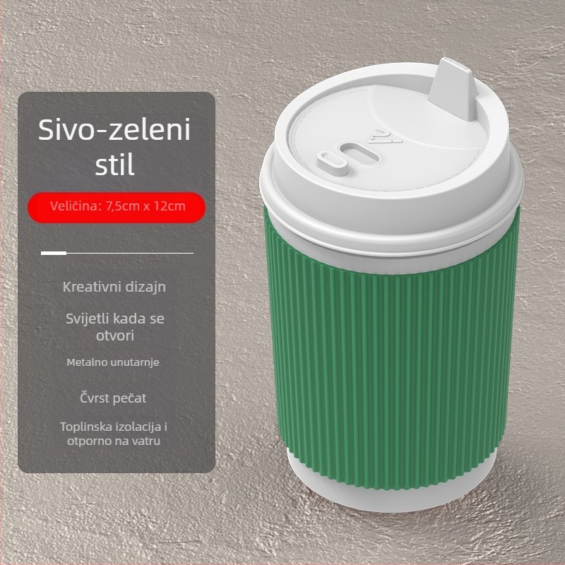 Automobilska pepeljara od smole sa poklopcem i LED osvjetljenjem, dvostruka uporaba za auto i dom, težina 0,5 kg, lijevanje, prvoklasni proizvod