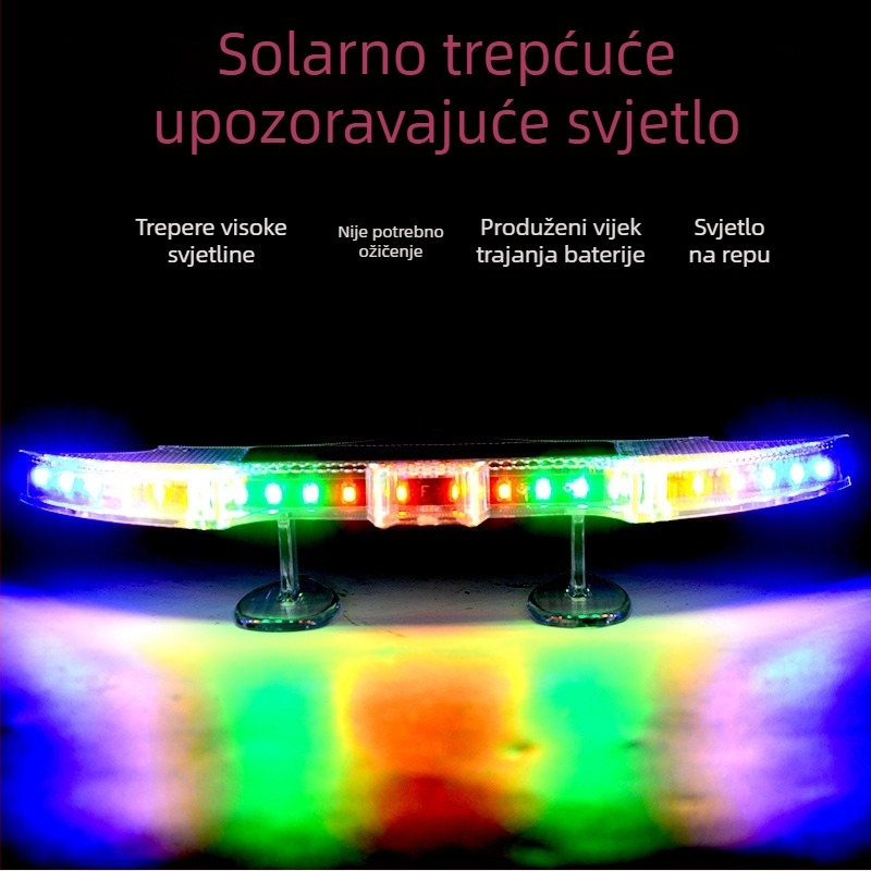 LED stražnje svjetlo za krilo, solarno napajanje, bežično, 1W, univerzalno za sva vozila