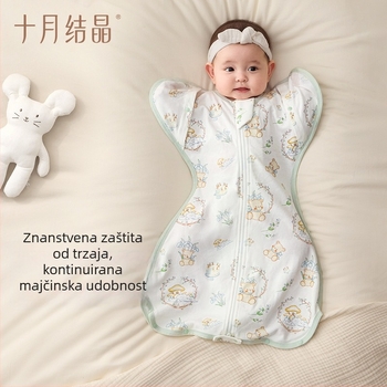 Spavaći vrećica za bebu – combed cotton, podstava od pamuka, punilo od pamuka, prikladno za 0–1 godina