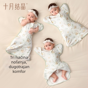 Spavaći vrećica za bebu – combed cotton, podstava od pamuka, punilo od pamuka, prikladno za 0–1 godina