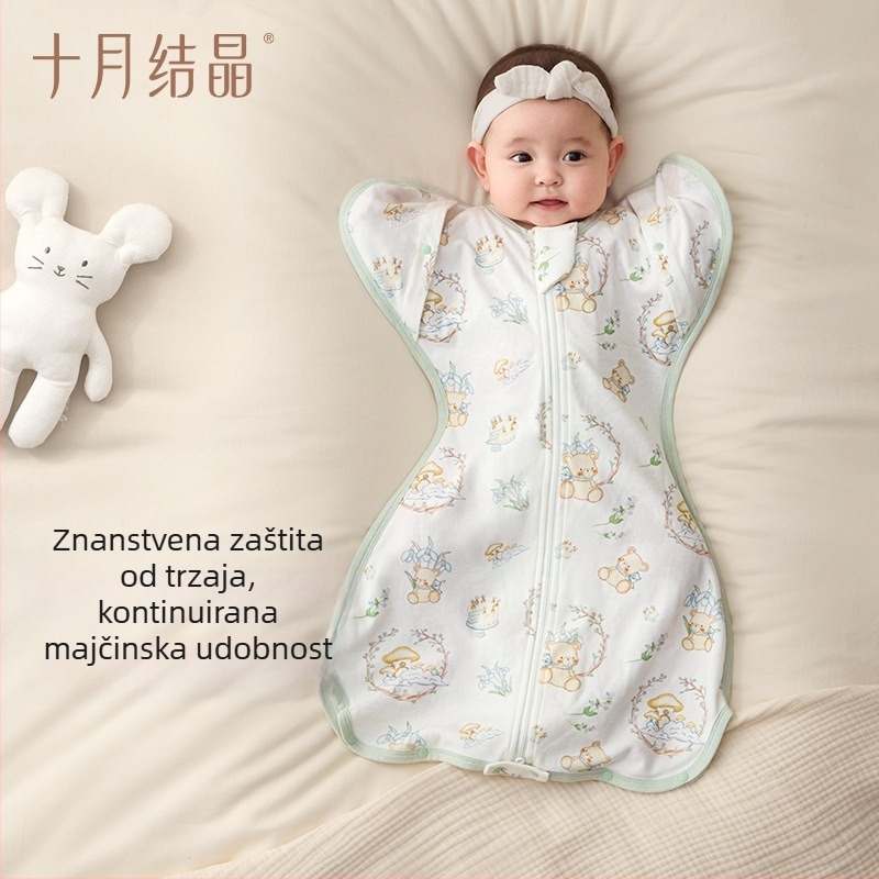 Spavaći vrećica za bebu – combed cotton, podstava od pamuka, punilo od pamuka, prikladno za 0–1 godina