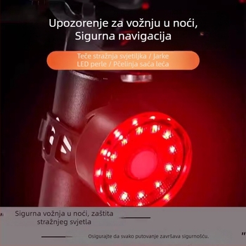 Stražnje svjetlo bicikla – kreativni dizajn, punjivo, za brdske i cestovne bicikle